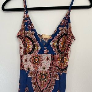 Detailed print dress